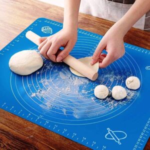 Mat Non Stick Fondant Dough Rolling mat Cake Pad Cooking (Blue)