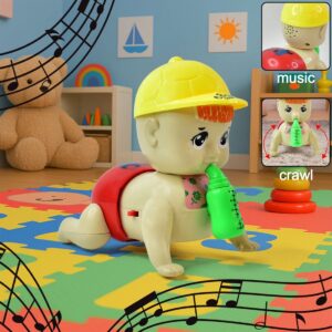 Battery Operated Crawling Baby Toy with Music,